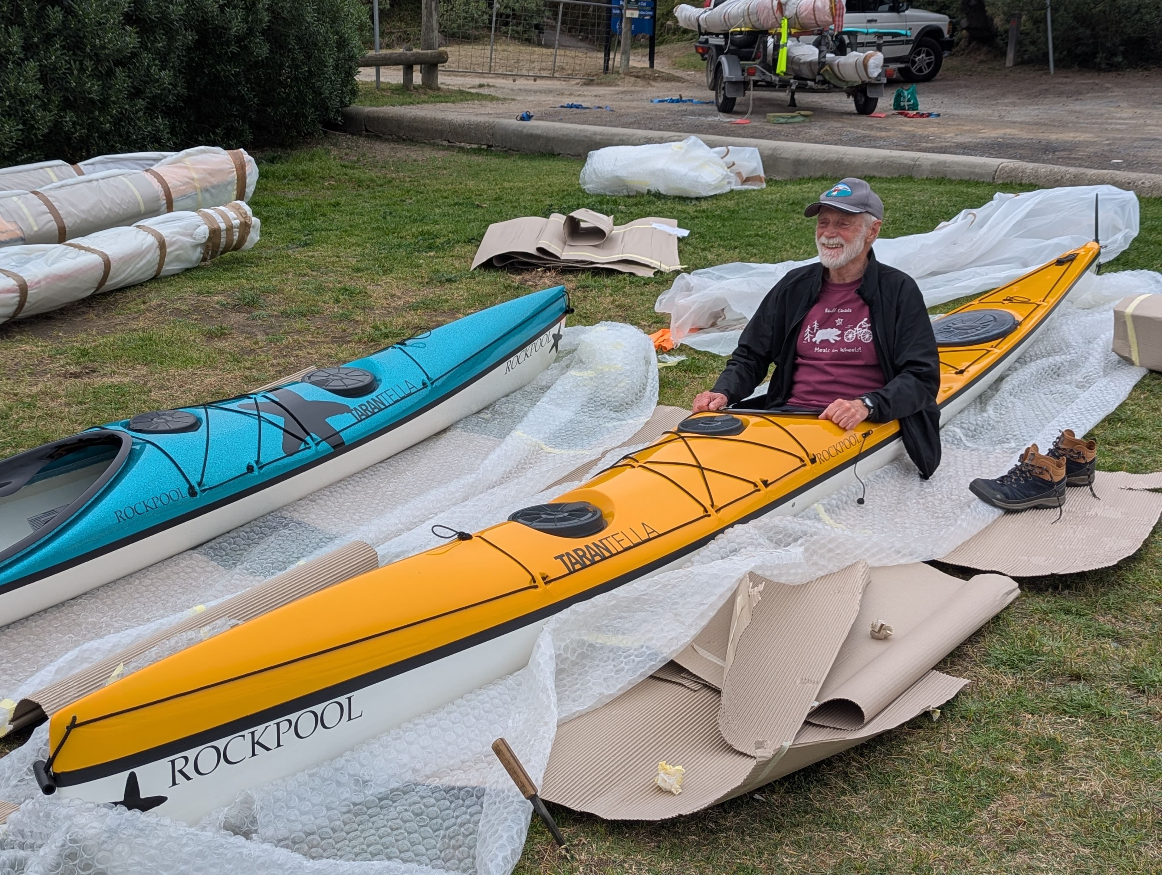 A kayaker is his new Tarantella